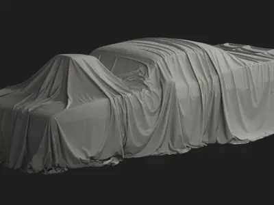 Retro Car Cover 08 3D model