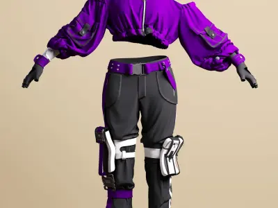 Girls sports model 3D model