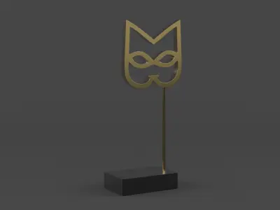 Cat Carnival Mask 3D model