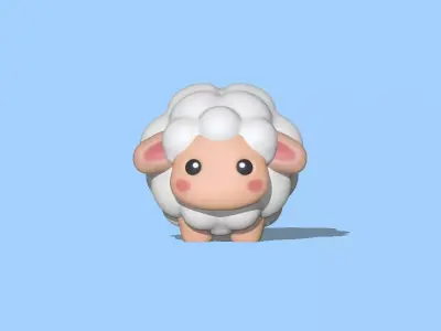 A Cute sheep for decoration and play 3D print model