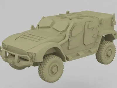 Hawkei military vehicle 3D print model