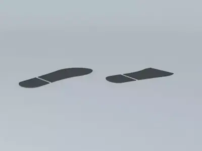 Footprint decoration in footprint format Free 3D model