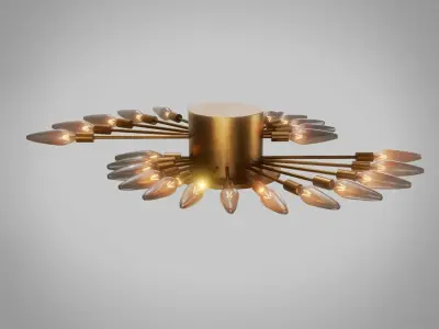 Ceiling Light 9 Low-poly 3D model