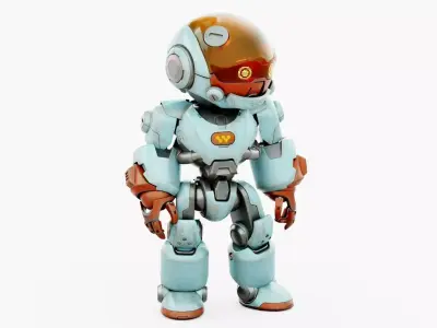 ROBO ZERO-G  Rigged for Unreal Engine - Unity - MIXAMO 3D model