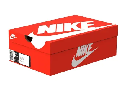 Nike Shoe Box Set PBR 3D Model Pack