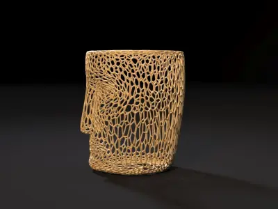 Vase face 3D print model