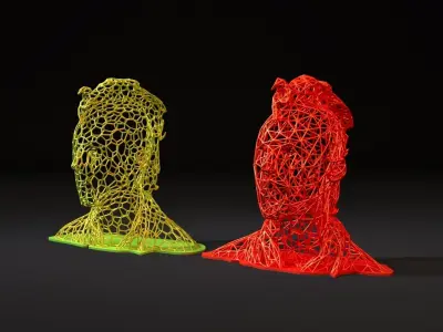 Punk voronoi 3D print model