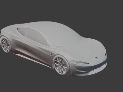Tesla Roadster 2022 model - car 3D model