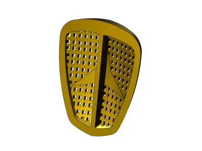 German Mercedes grill star automotive logo relief  3D print model