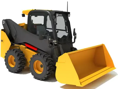Skid Loader Shovel Bucket 3D model