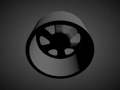 FUEL BEAST scalable and printable rims 3D print model