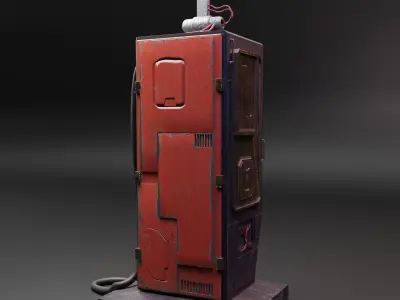 Old Gas Pump - 3D Model Free 3D model