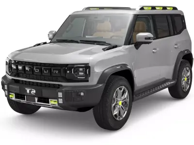 2025 Chery Jetour T2 With Interior 3D model