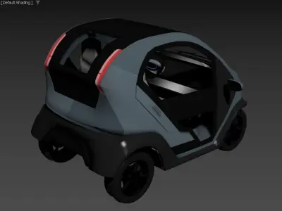 Eli car Low-poly 3D model