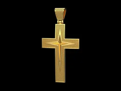 Pendant Cross N14 3D print model