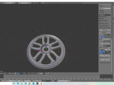 Rims Low Poly wheel Low-poly 3D model