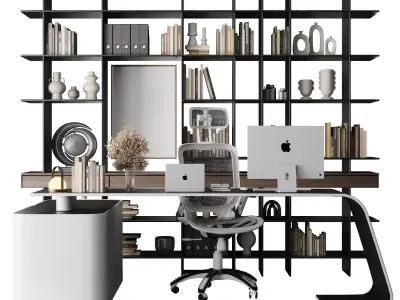 Boss Desk - Office Furniture - workplace 36 3D model