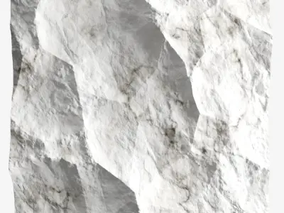 83-RockPanel piece of rock on wall 3D model