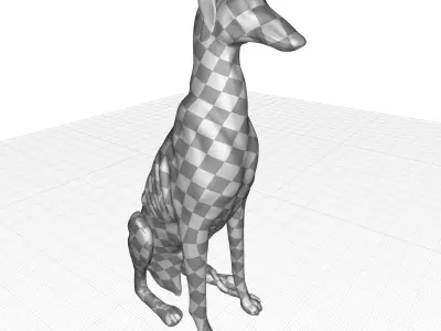  Dog Statue 3D model