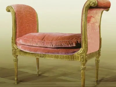 ottoman seat 3D model