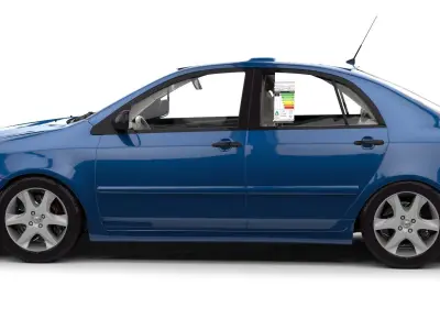 TOYOTA  CORROLLA LE 2007 Low-poly 3D model