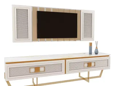 Serenity Luxury Tv Unit 3D model