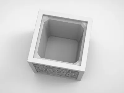 Begonia flower shape vase 3D print model