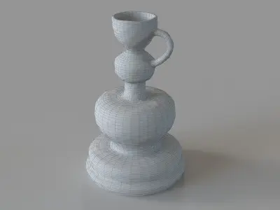 Victoire Vase White 3D model