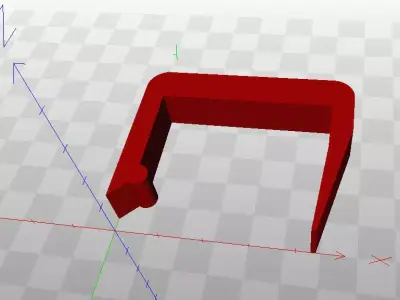 Timing gear cover clasp Skoda Octavia II LPG Free 3D model