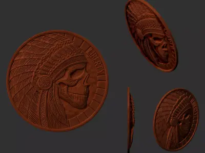 indian skull 3D print model