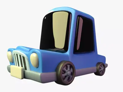 Car Holiday 3D Illustration 3D model