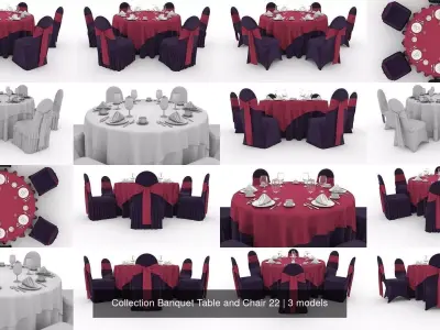 Collection Banquet Table and Chair 22