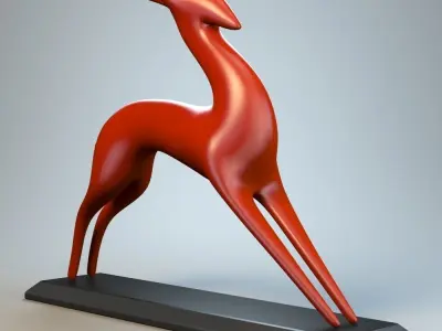 Antelope Sculpture P 3D print model