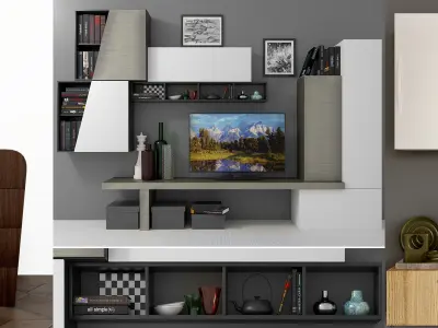 Collection chest of drawers and decor 2 3D model