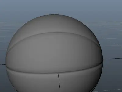 Basket Ball - Spalding style Low-poly 3D model