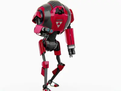 MILITARY DROID F-50 Rigged for Unreal Engine - Unity - MIXAMO 3D model