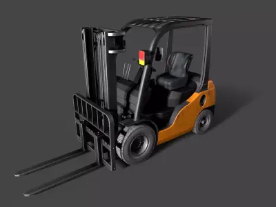 forklift Low-poly 3D model