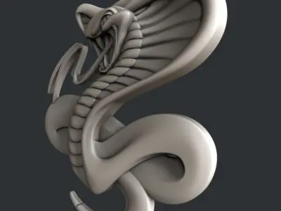 3d STL models for CNC cobra 3D model