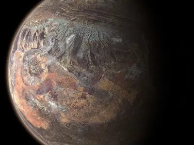 Desert Planet 05 Free 3D model