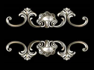 Classic carved 085 3D model