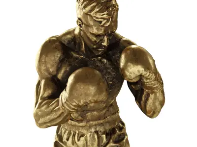 boxer statue 3D model