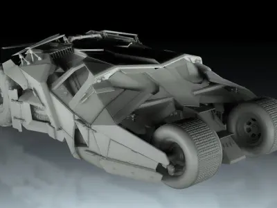 Batmobile Tumbler 3D model 3D model