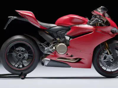 Ducati 1299 Panigale S 2017 Low-poly 3D model