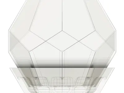 Flower pot dodecahedron with saucer base Free 3D print model