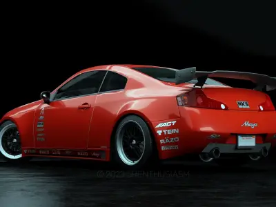 Infiniti G35 Coupe APR Edition Widebody Kit 3D model