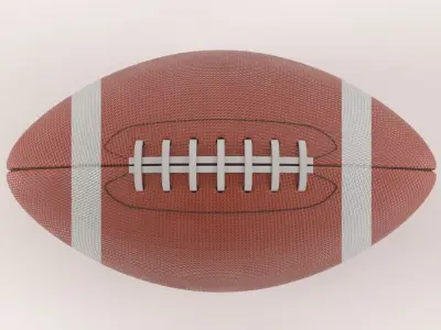 American Football Ball 3D model
