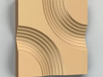 Wall panel 009 3D model