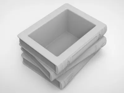 book pattern vase 3D print model