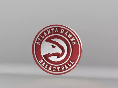 NBA Atlanta Hawks Team Logo 3D model