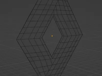 Renault 3D Logo Low-poly 3D model